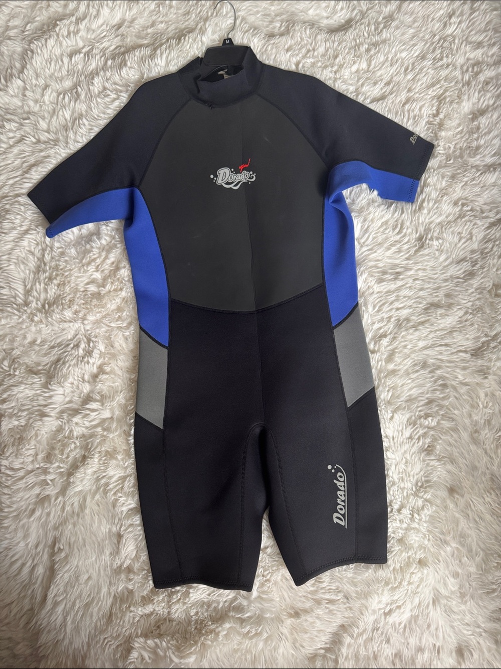 Rado Short-Sleeve Men's Swim Diving Suit- Black, Blue, Gray